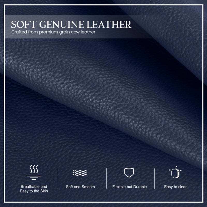 befen Rfid Crossbody Bags for Women Travel, Women's Soft Real Leather Cross Body Shoulder Bag Small Size Purse Handbags 2026 -Navy Blue - Image 3