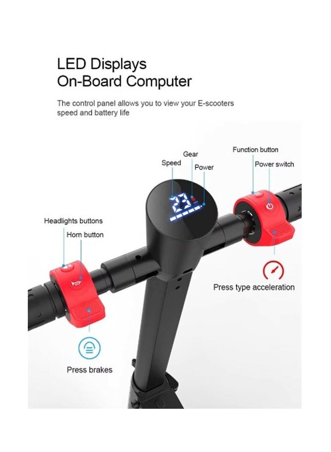 X6 Electric Scooter Foldable Mini Ultra Compact EScooter, 25KM/H Speed, IPX4 Water-Resistant, Dubai Metro-Tram-Friendly with Up to 20KM Range escooter Backpack E-Scooter - Image 2