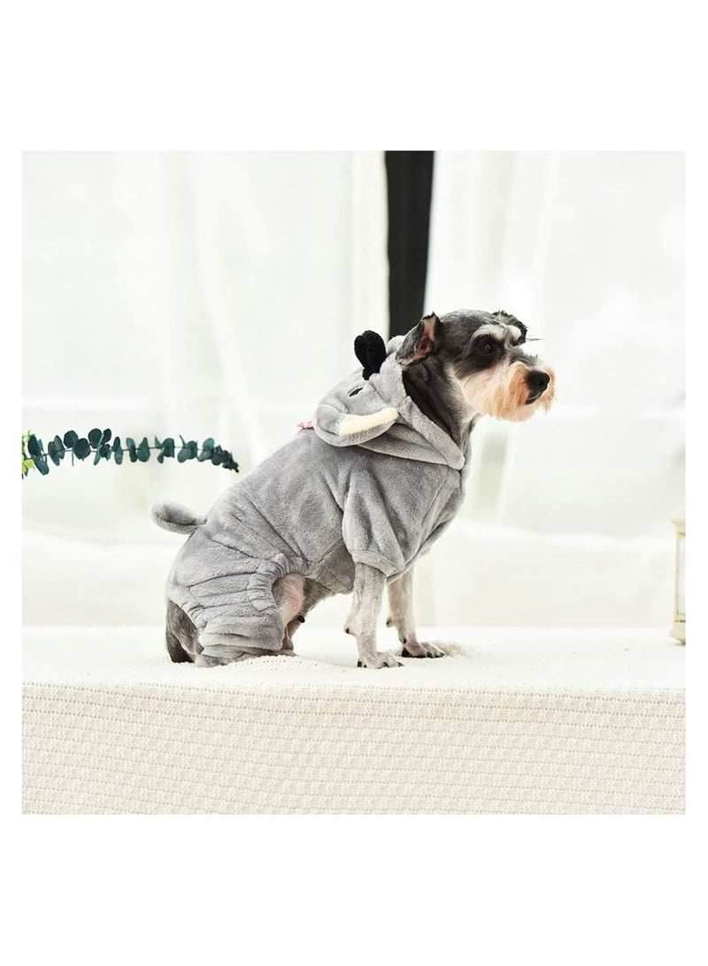 Y&D Dog Hoodies Clothes, Cute Koala Costume Pet Four Legged Warming Coat Autumn Winter Suit for Puppy Cats Small Dogs Daily or Party Dress Hoodie Pyjama Decorations - Image 3