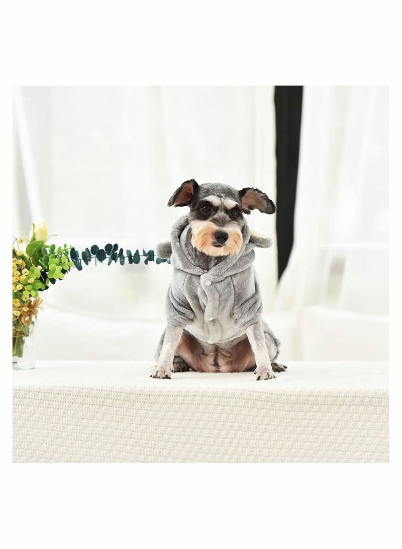 Y&D Dog Hoodies Clothes, Cute Koala Costume Pet Four Legged Warming Coat Autumn Winter Suit for Puppy Cats Small Dogs Daily or Party Dress Hoodie Pyjama Decorations - Image 4