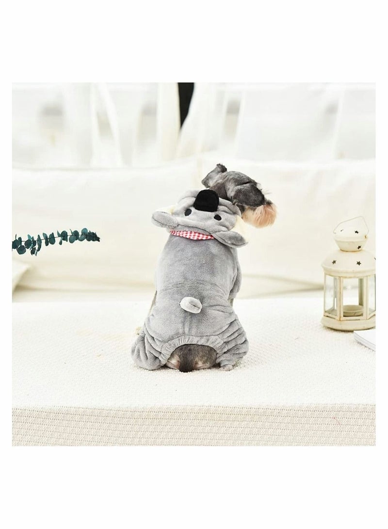 Y&D Dog Hoodies Clothes, Cute Koala Costume Pet Four Legged Warming Coat Autumn Winter Suit for Puppy Cats Small Dogs Daily or Party Dress Hoodie Pyjama Decorations - Image 5