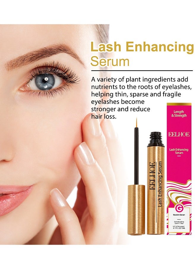EELHOE 5ML Lash Enhancing Serum, Promotes Appearance Of Longer, Thicker Eyelashes, Cruelty Free  - Image 4