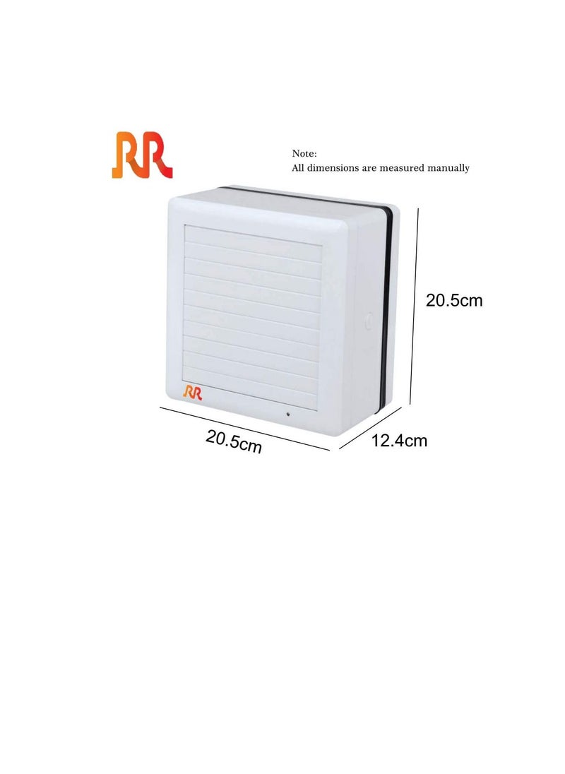 RR RR Silent Exhaust Fan 25W 6Inch - 150mm | Ventilation Automatic Shutter Wall & Glass Mounted Bathroom, Home Duct Exhaust Fan - 1 Year Worry Free Warranty  - Image 2