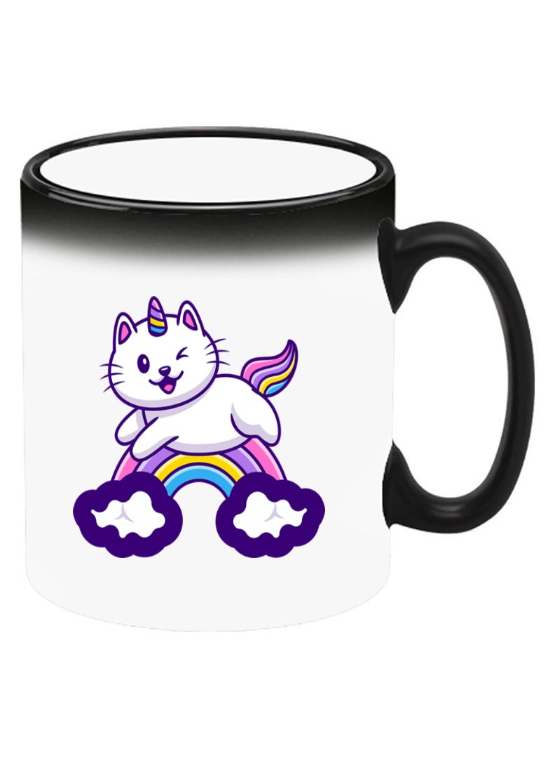 Theodor Color Changing Heat Sensitive Ceramic Mug, Image Revealed When HOT Liquid is Added! Cute Unicorn - Image 2