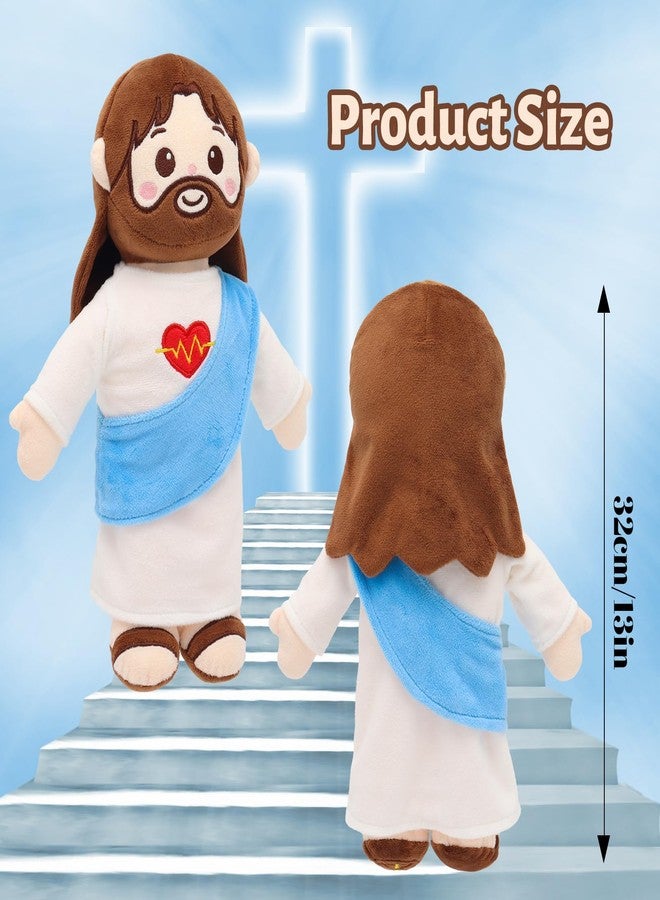 Yelakey Jesus Plush Heartbeat Vibration 13", Heart of Jesus Plushie Stuffed Doll Savior Toy, Christian Stuff Church Sunday School Religious Toys, Party Easter Favors Gifts for Kids - Image 5