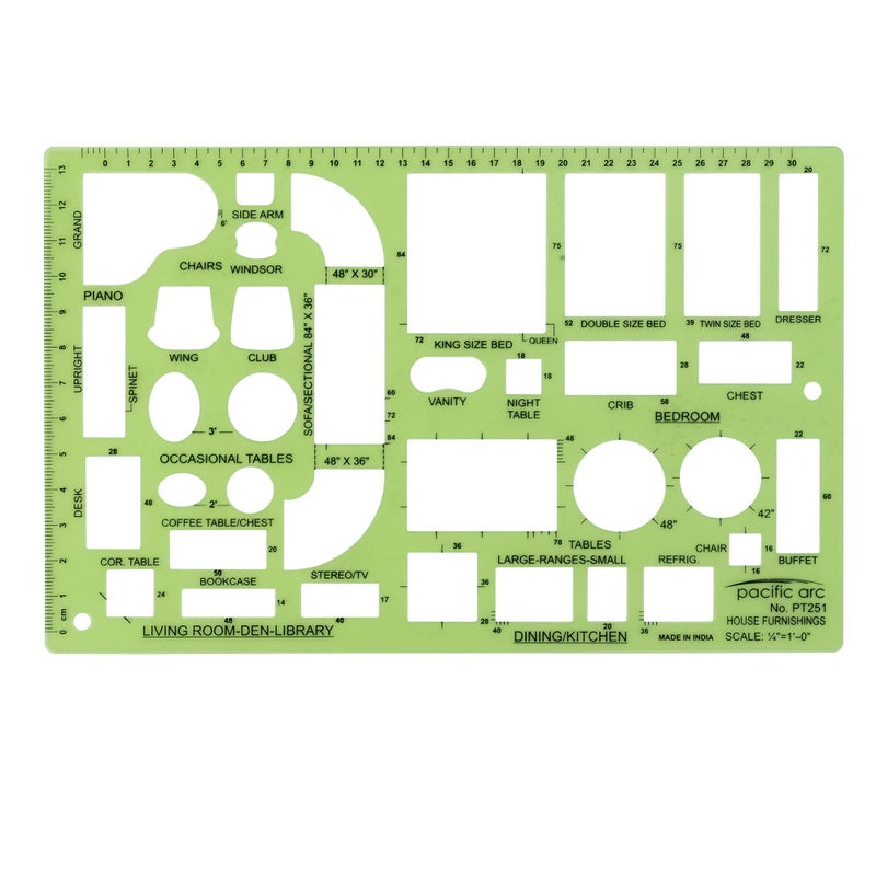 Pacific Arc House Furnishing Template Guide, with Beds, Tables, Couches, Chairs, and Other Furnishings - Image 1