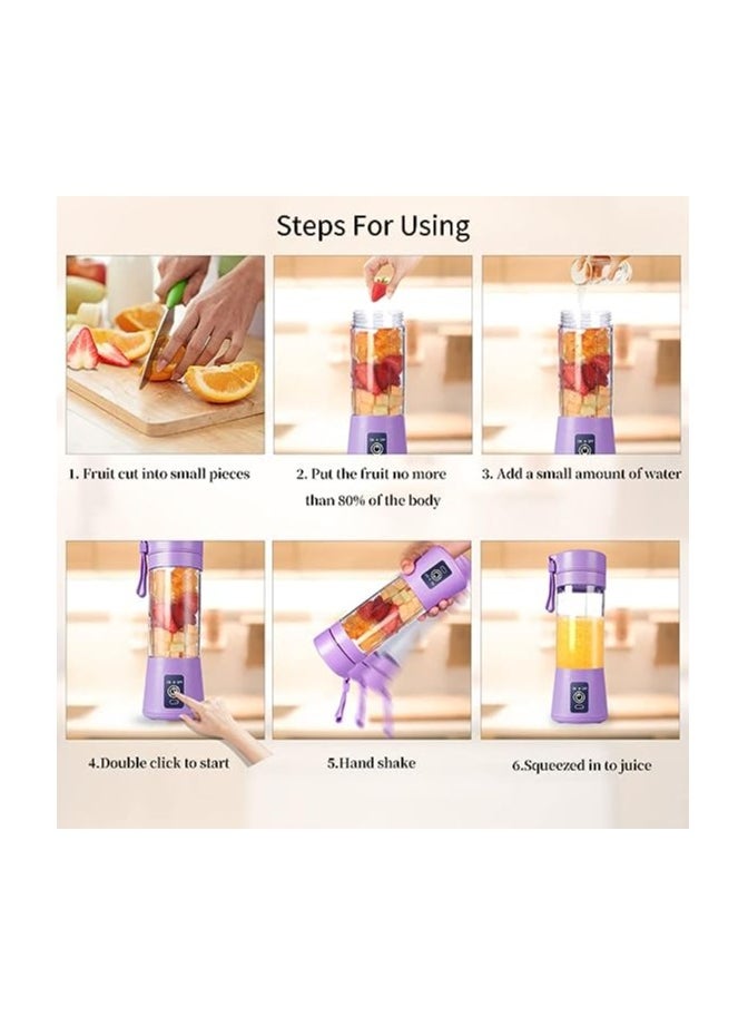 Spaceshoop Mini Portable Juice Smoothie Blender With Bottles  - Image 2
