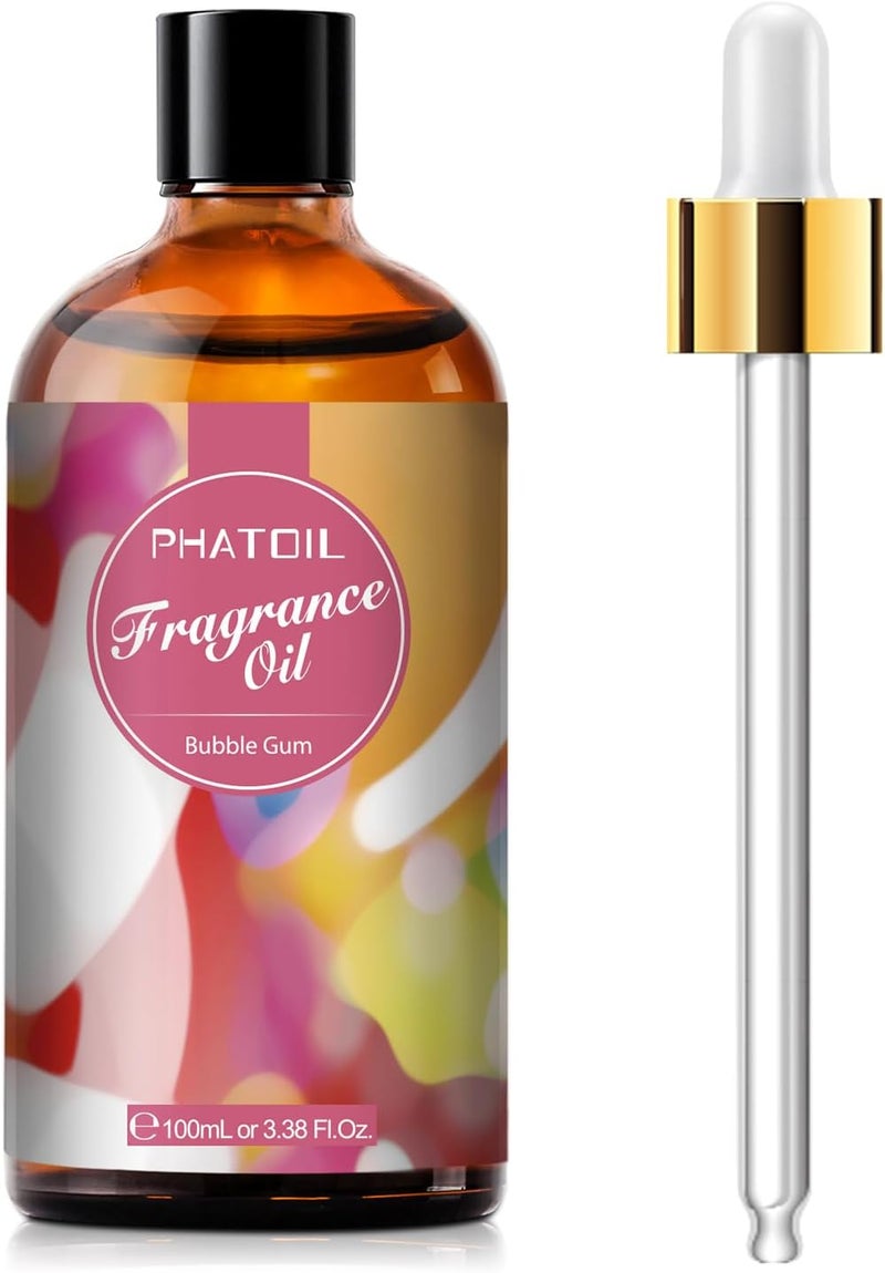 PHATOIL Essential Oil Bubblegum 100ml, Essential Oils for Diffuser Humidifier, Scented Oil Bubblegum for Aromatherapy, Relaxation, Soap, Candles DIY - Image 1