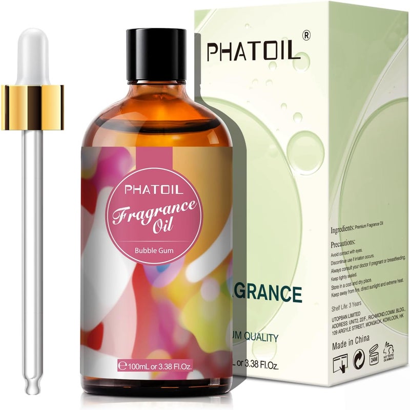 PHATOIL Essential Oil Bubblegum 100ml, Essential Oils for Diffuser Humidifier, Scented Oil Bubblegum for Aromatherapy, Relaxation, Soap, Candles DIY - Image 2