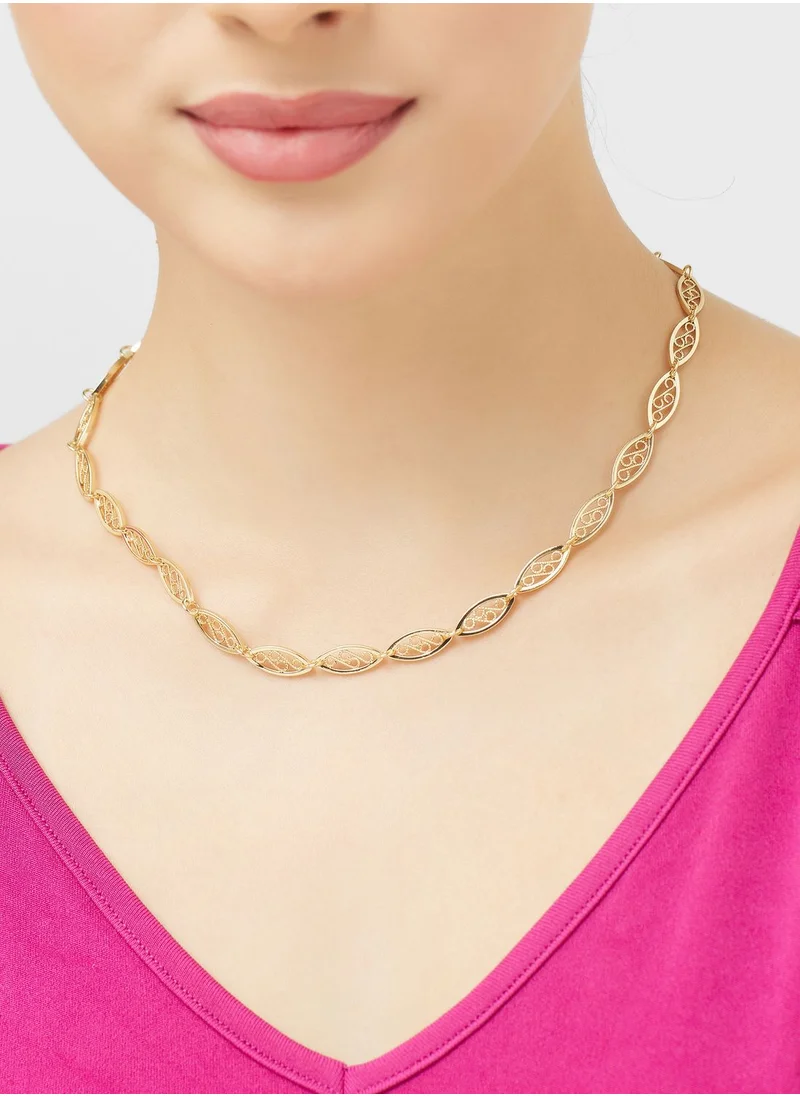 Fashionbox Amani Chain Gold Plated Necklace