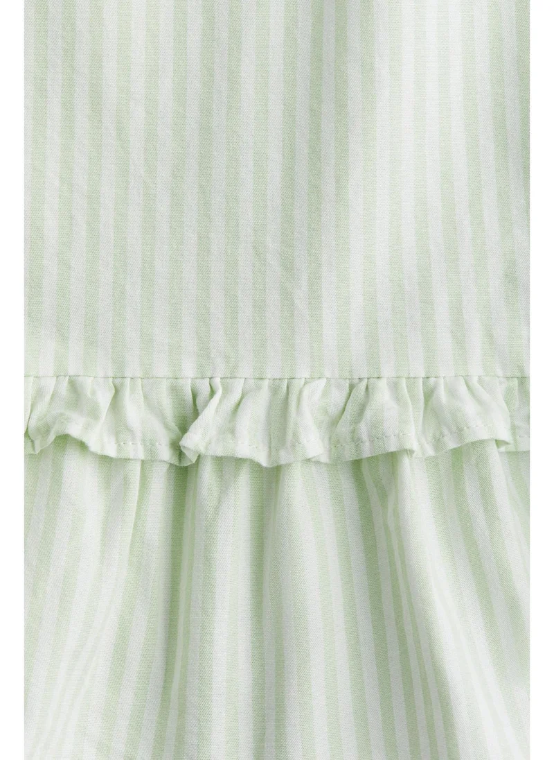 اتش اند ام Cotton peplum top