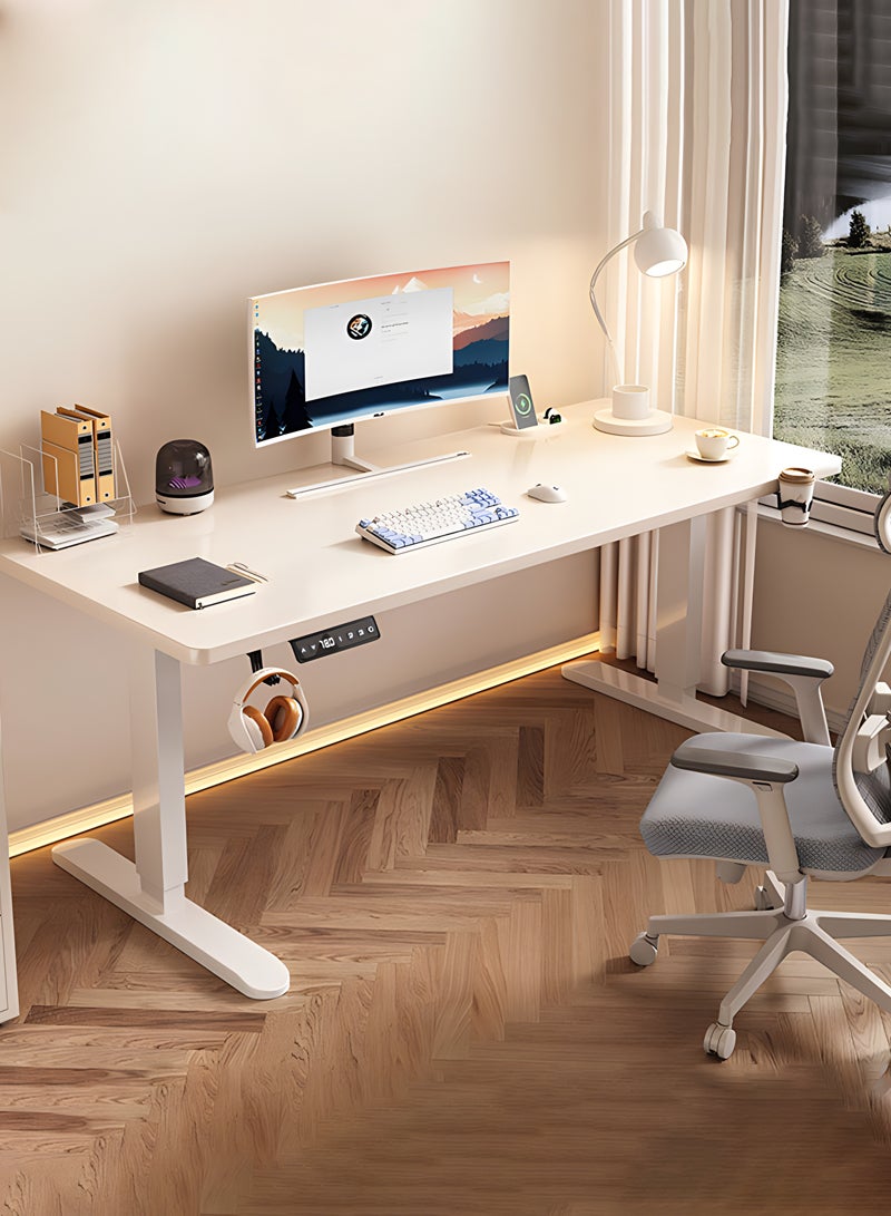 Sharpdo Smart Electric Lifting Desk Game Table, with Cup Holder, Lifting Height 73~118cm, Suitable for Bedroom, Office - Image 1