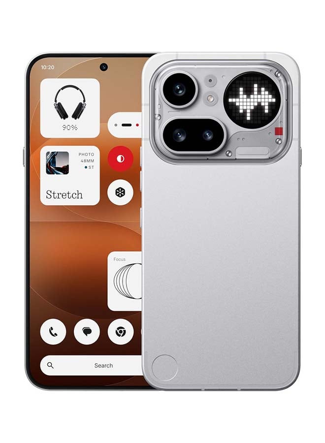 نوثينج هاتف 4a برو 5G ثنائي الشريحة فضي 12 جيجابايت رام 256 جيجابايت مع سماعات CMF بودز 2 وساعة CMF ووتش 3 برو - نسخة الشرق الأوسط - Image 2