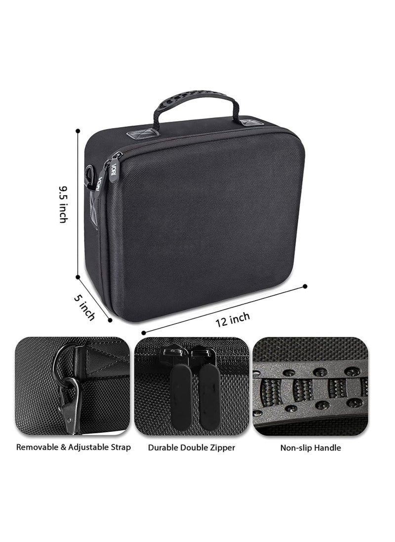 XICEN Hard Carrying Case Compatible with Nintendo Switch OLED Model (2021), Hard Travel Storage Protective Case with Handle and Shoulder Strap for Pro Controller  - Image 3