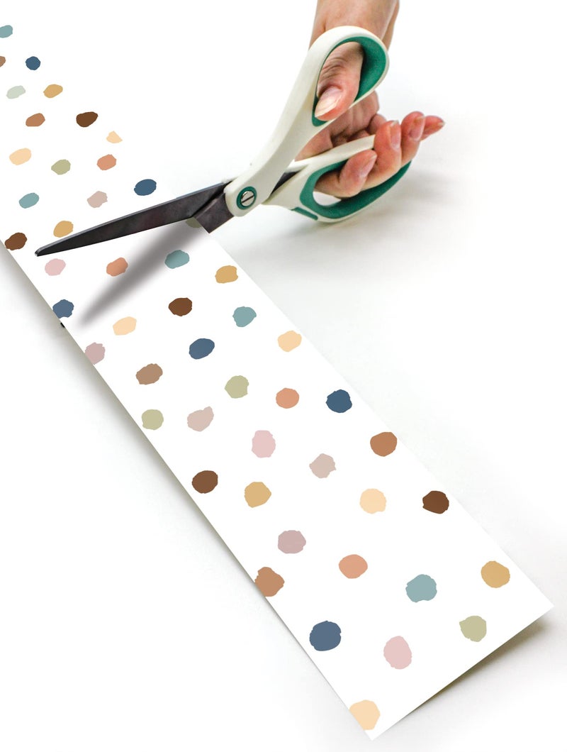 Teacher Created Resources Everyone is Welcome Painted Dots Straight Rolled Border Trim (TCR8912) - Image 2