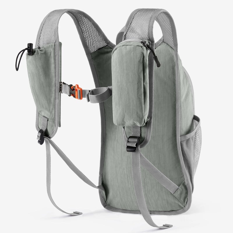 Uselike 10L Small Hiking Backpack Travel Daypack Lightweight Packable Back Pack for Women Men(Light Grey) - Image 2