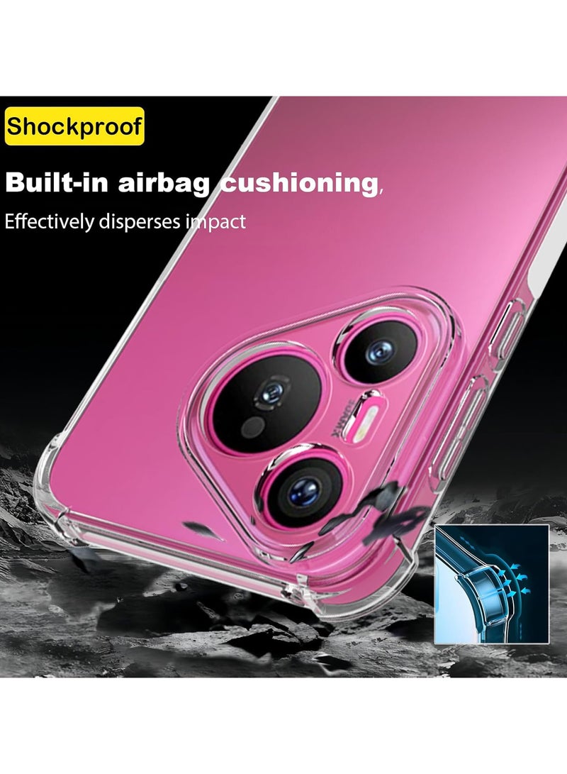 Case Soft Silicone Clear Phone Cover For Huawei Pura 80 Ultra Four Corner Anti Fall Protect Bumper - Image 5