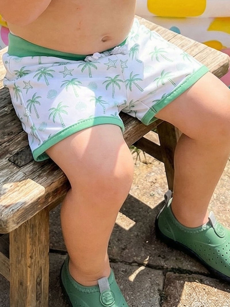 Toddler Baby Boy Swim Trunks Shark/Tree/Lobster Print Elastic Waist Swimming Shorts for Pool Beach - Image 3