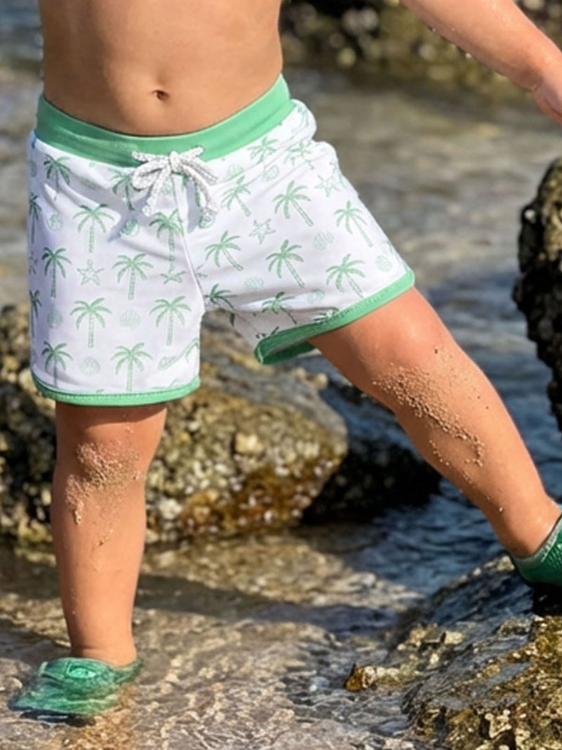 Toddler Baby Boy Swim Trunks Shark/Tree/Lobster Print Elastic Waist Swimming Shorts for Pool Beach - Image 4