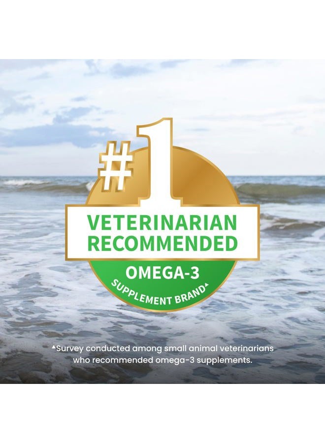 Nutramax Laboratories Veterinary Sciences, Inc Welactin Daily Omega-3 Supplement for Dogs, Skin & Coat Health Plus Overall Health, 60 Soft Chews, Brown - Image 3