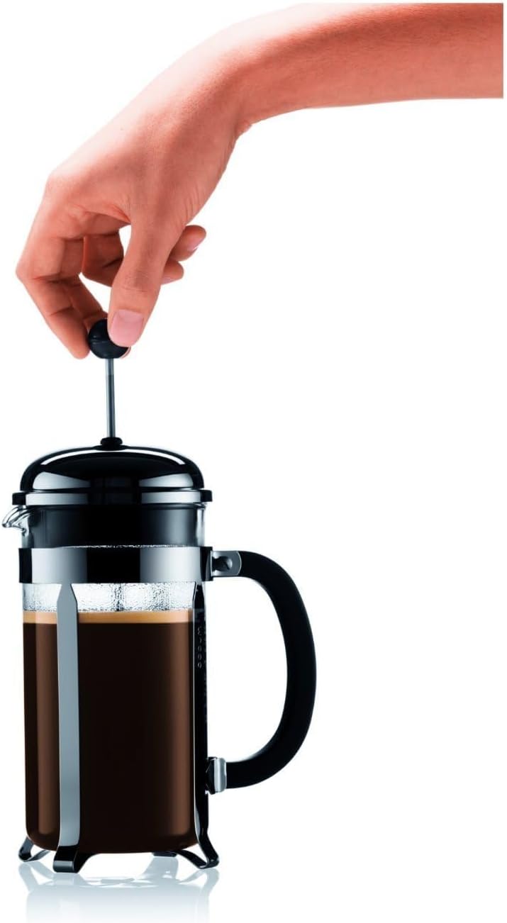 bodum Iconic French Press Chambord Coffee Maker 0.5L, 4 Cups - Chrome - Bd-1924-16 - Image 2