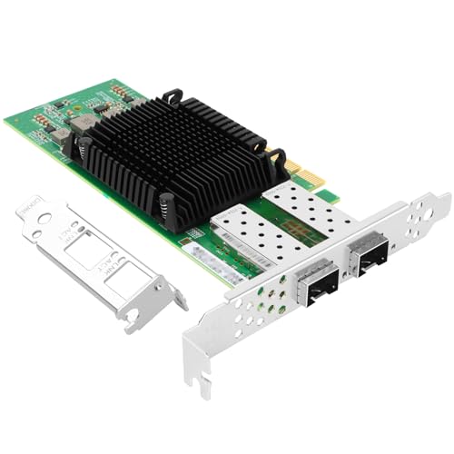Vogzone 25Gb PCIE NIC Network Card for Intel E810XXVDA2 1GbE10GbE25GbE Dual SFP28 Ports with Intel E810XXVAM2 Chip25GbE PCI Express 40 X8 Ethernet Adapter Support RDMA iWARPRoCEv2UEFI - Image 1