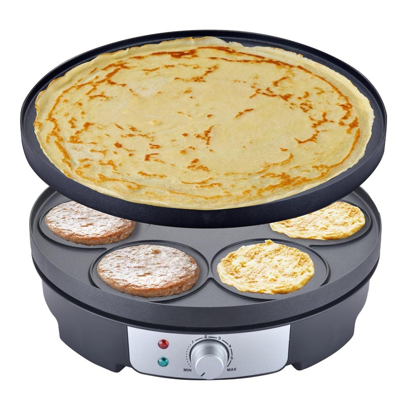 Ikon Multifunctional Non Stick Pancake Maker, 1000W, IK-P8018