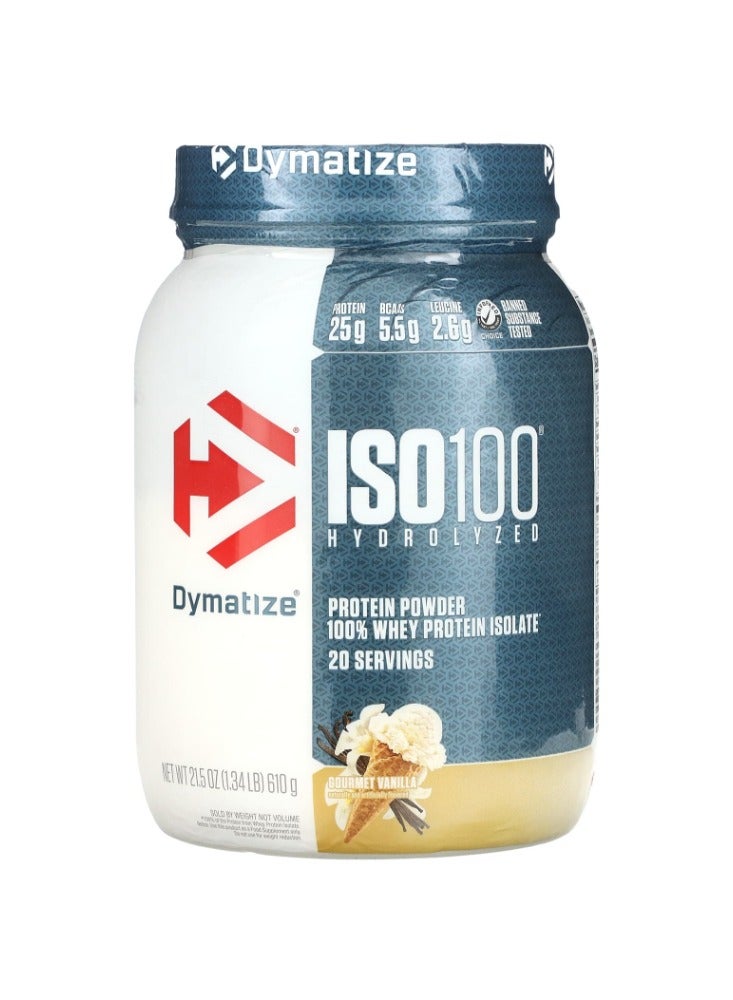 Dymatize ISO 100, Gourmet Vanilla, 20 Servings - 610 gm - Image 1