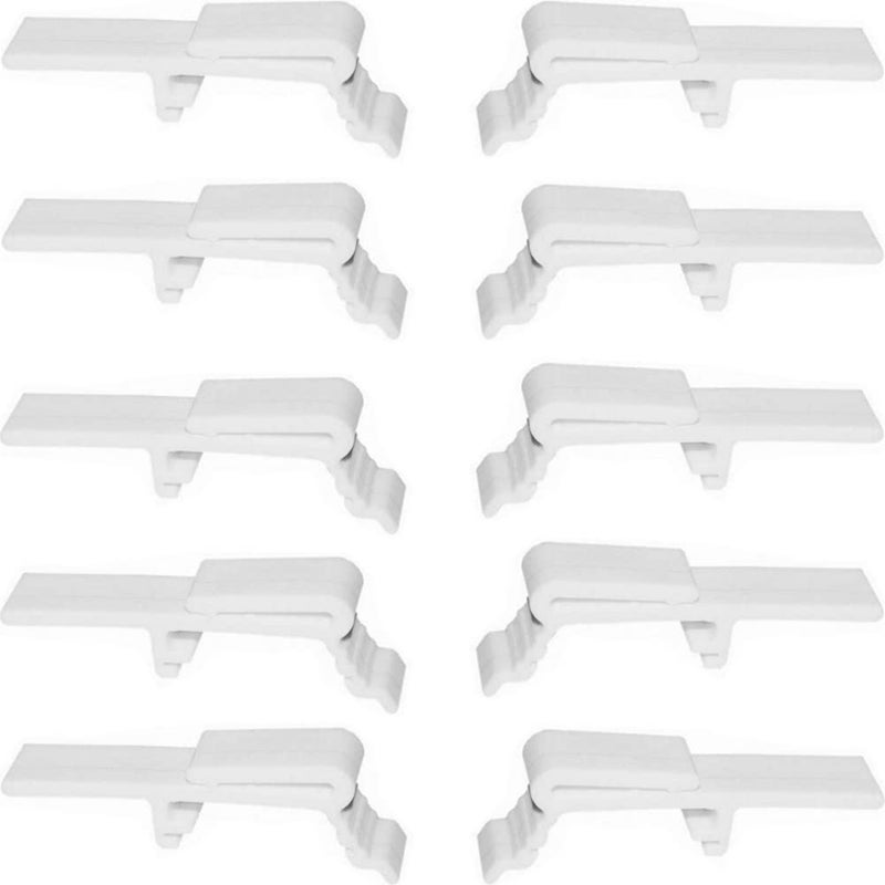 10pcs Valance Clip Vertical Blinds Dust Cover Holder Bracket for 112 or 1916 Head Rails Across The Top