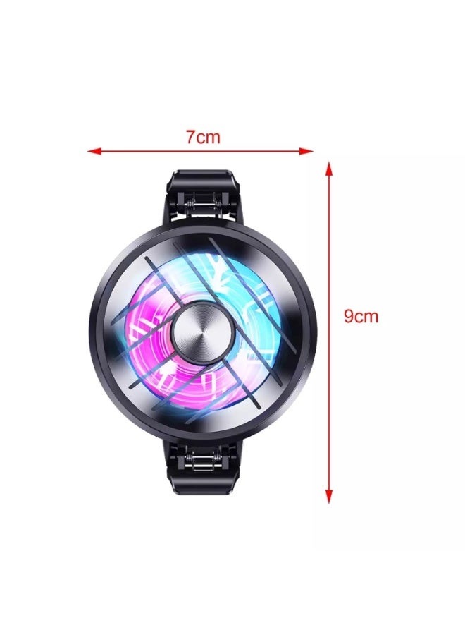 GT30 Phone Cooling Fan for Fast Cooling - Silent Design - Cools Phone While Gaming - TYPE-C Connection - Black - Image 2