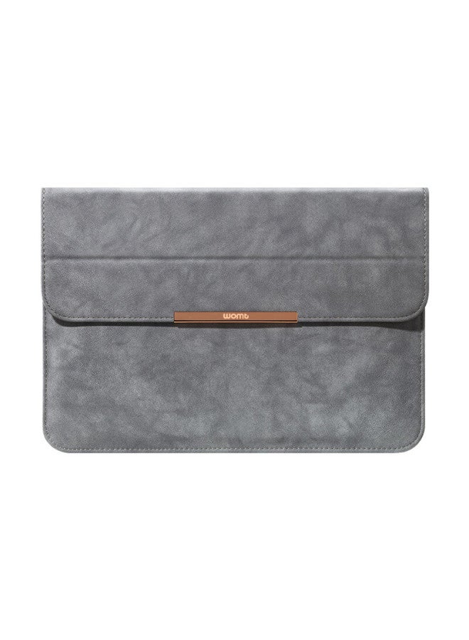 Womt Invisible Notebook Laptop Sleeve 13.6/14 Inch Storage Bag Protective Cover Pu Leather Compatible With Apple Macbook, Lenovo, Hp, Huawei, Asus, Dell Thin And Light Laptops - Image 2