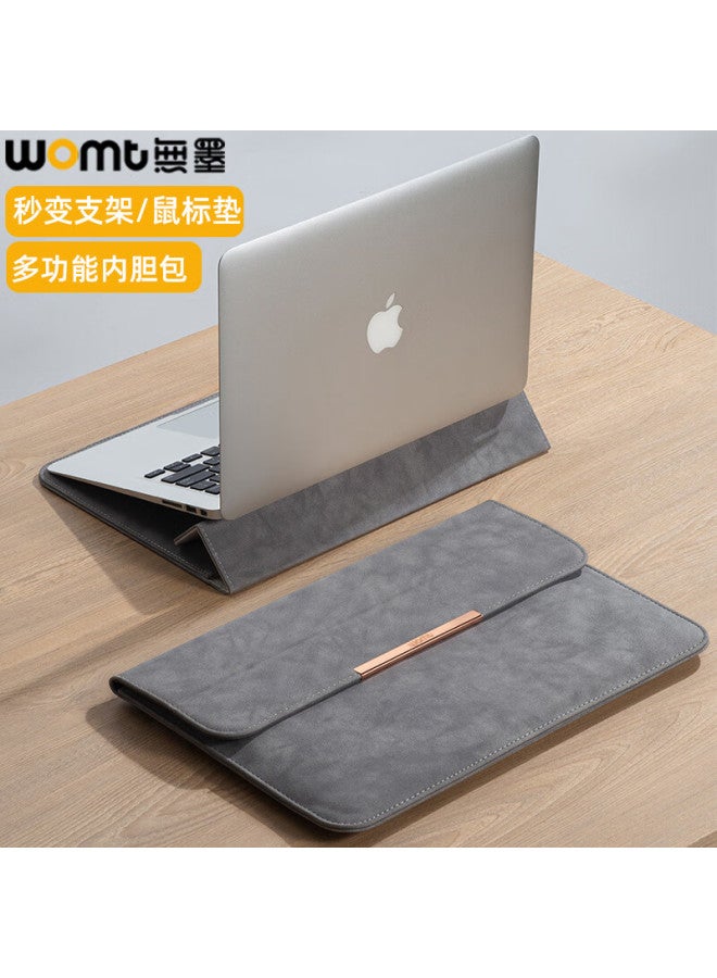 Womt Invisible Notebook Laptop Sleeve 13.6/14 Inch Storage Bag Protective Cover Pu Leather Compatible With Apple Macbook, Lenovo, Hp, Huawei, Asus, Dell Thin And Light Laptops - Image 1