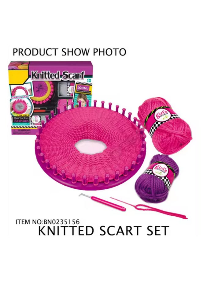Creative scarf knitting kit - teaching crochet for children using the loom  - Image 3