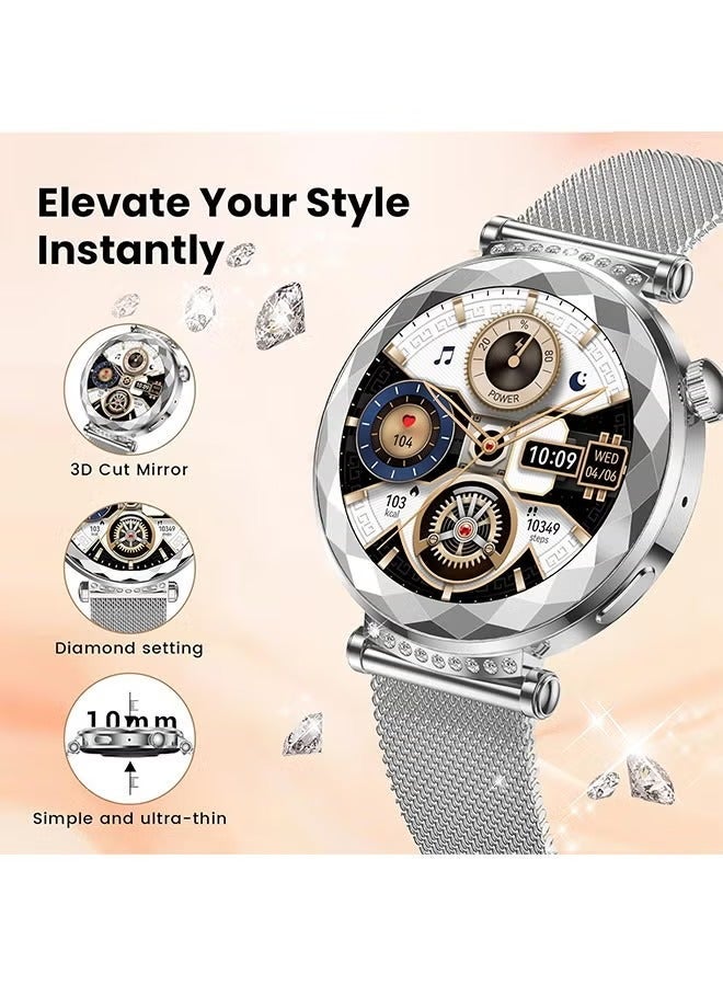 RollsTimi  New Ladies Smart Bluetooth AI Watch, Smart Bracelet, Multi-Function Sports Mode Setting, Equipped with Bluetooth 5.3, Answer/Make Calls, Multi-Language Selection RT-HK88 - Image 2