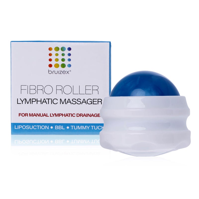 Bruizex Lymphatic Drainage Massager Massage Roller Ball Fibro Roller for Fibrosis Treatment Liposuction 360 Lipo Tummy Tuck BBL Post Surgery Recovery Body Roller