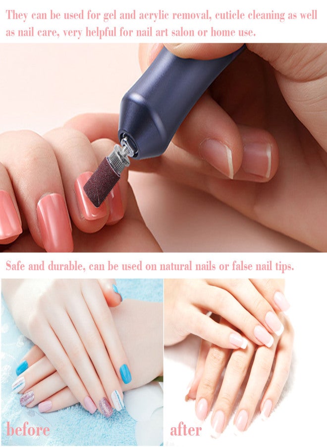 Nail Drill Bits Set Pedicure & Manicure Drill Bits Kit 5pcs Replacement Drill Bits for Electric Nail Drill Remove Cuticle & Gel Nail Polish - Image 2