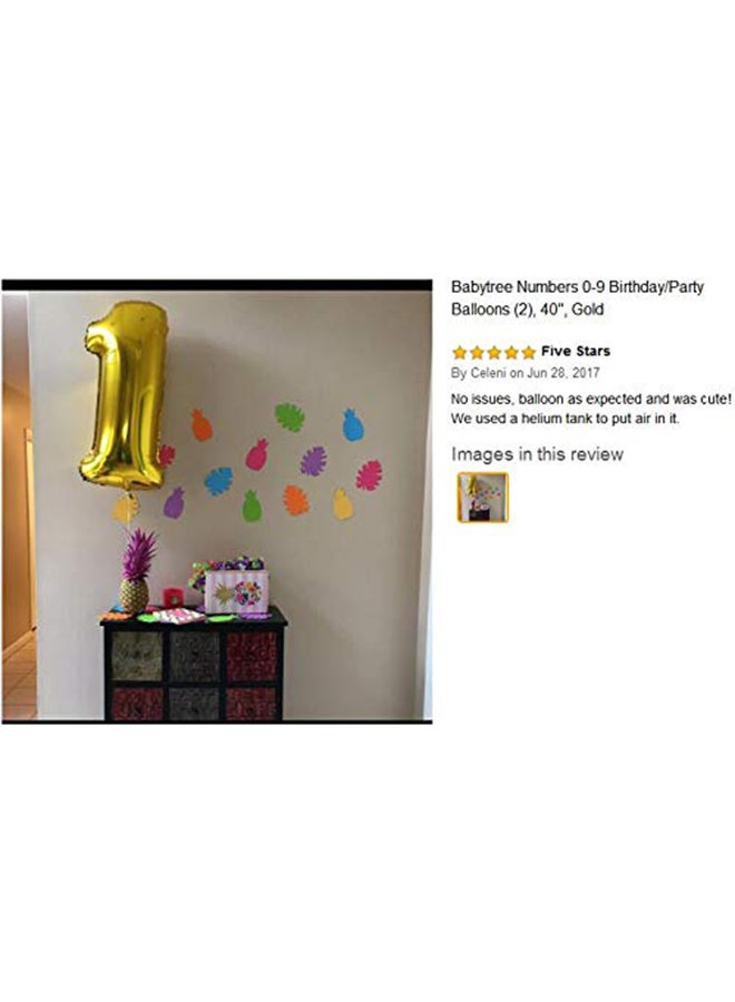 Qualatex Number 1 Shaped Decorative Party Balloon 32inch - Image 4