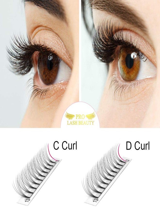 PRO LASHBEAUTY Premade Volume Eyelash Extensions 6D-C-0.07-10 Short Stem Premade Fans Eyelash Extensions 9 to 20 mm Volume Lash Extensions .07 .10 Pre made Lash Fans C D Curl (6D-C-0.07,10mm) - Image 4