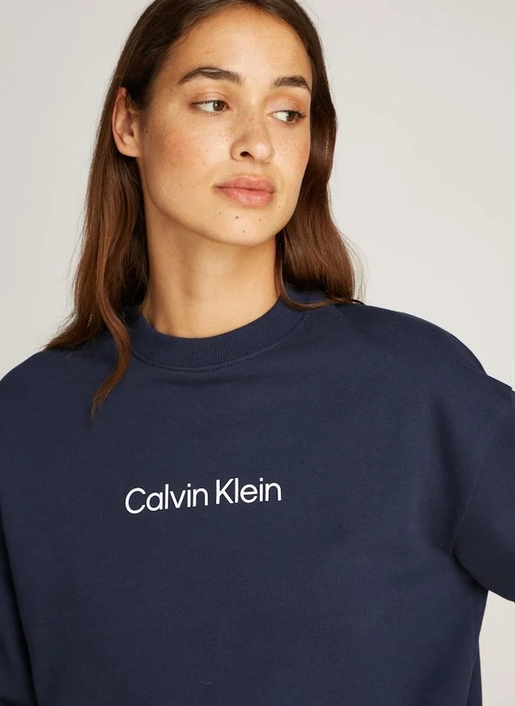 كالفن كلاين Logo Crew Neck Sweatshirt