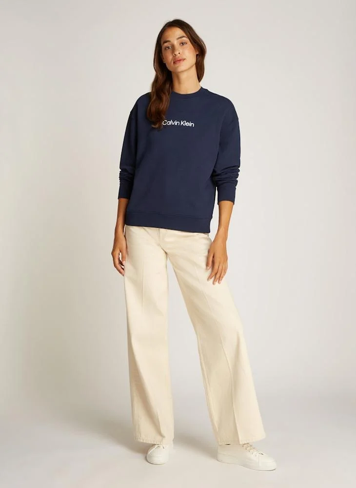 كالفن كلاين Logo Crew Neck Sweatshirt
