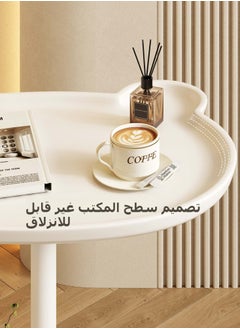 شو وو طاولة جانبية على شكل دب، طاولة قهوة صغيرة للأريكة مع قاعدة دائرية، طراز حديث وبسيط لغرفة المعيشة وغرفة النوم والشرفة  - Image 4