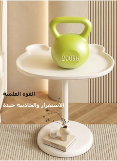 شو وو طاولة جانبية على شكل دب، طاولة قهوة صغيرة للأريكة مع قاعدة دائرية، طراز حديث وبسيط لغرفة المعيشة وغرفة النوم والشرفة  - Image 5