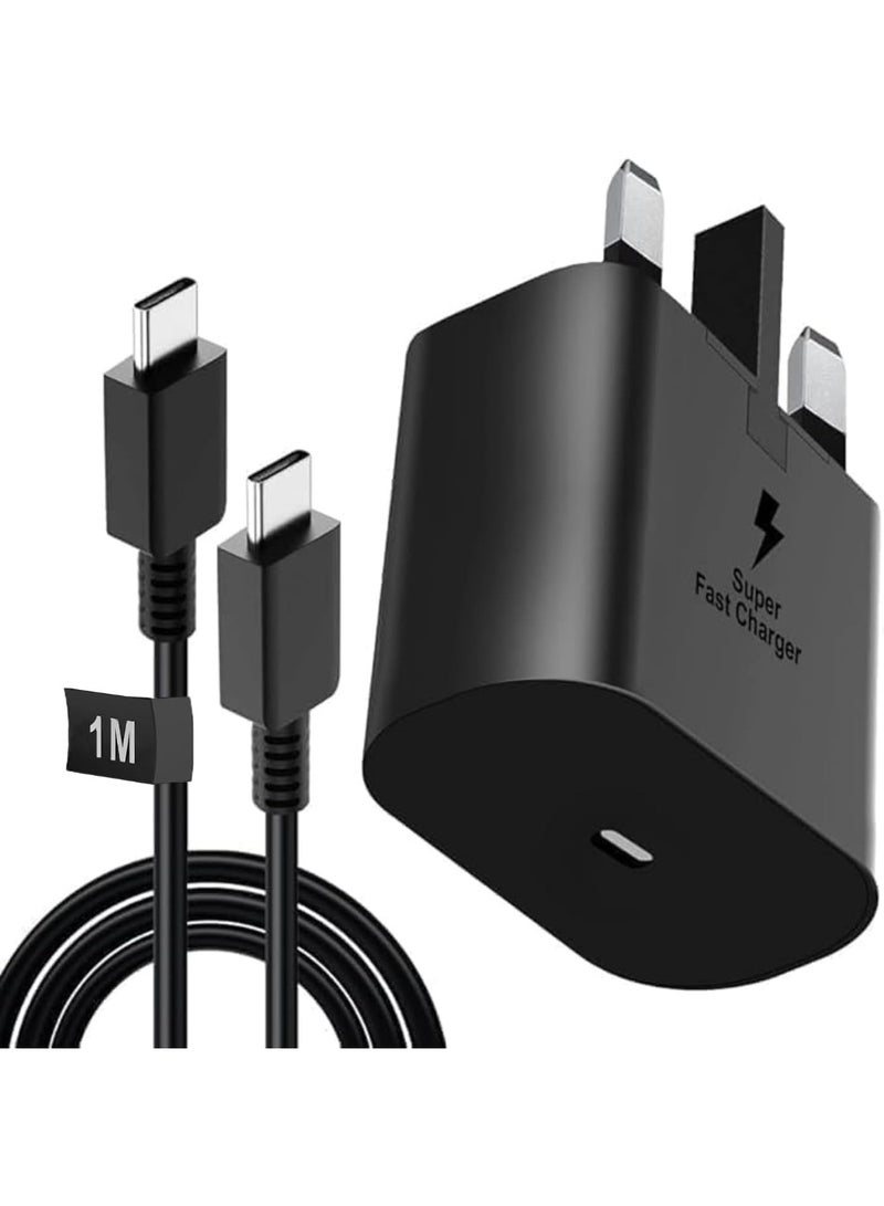 45W USB Type-C Fast Charger with 1M Type-C to Type-C Cable – Super Fast Wall Adapter for Smartphones, Tablets, Laptops & USB-C Devices - Image 1