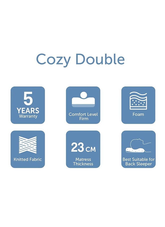 DANUBE HOME - مرتبة مريحة ذات وسادة علوية من الإسفنج ومرتبة مزدوجة متوسطة الصلابة ذات ملمس طبي أورثو أبيض/أحمر 200x120x23 سم - Image 1