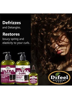 difeel Ultra Curl 3Pc Curl Boosting Hair Care Set : Ultra Curl Shampoo 12 Oz Conditioner 12 Oz And Hair Oil 2.5 Oz. Set  - Image 5