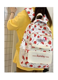 Valerio Classic Strawberry Style Backpack New School Back Bag  - Image 1