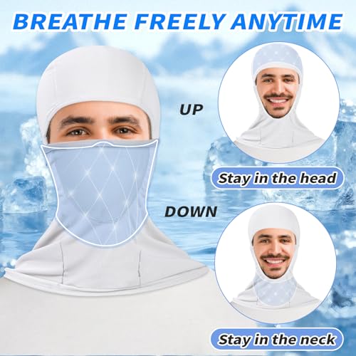 Cmonie 6 Packs Ski Mask Sun UV Protection Hood Breathable, Balaclava Face Mask for Men Women - Motorcycle Fish (6Pcs-Color Mix A, One size) - Image 4