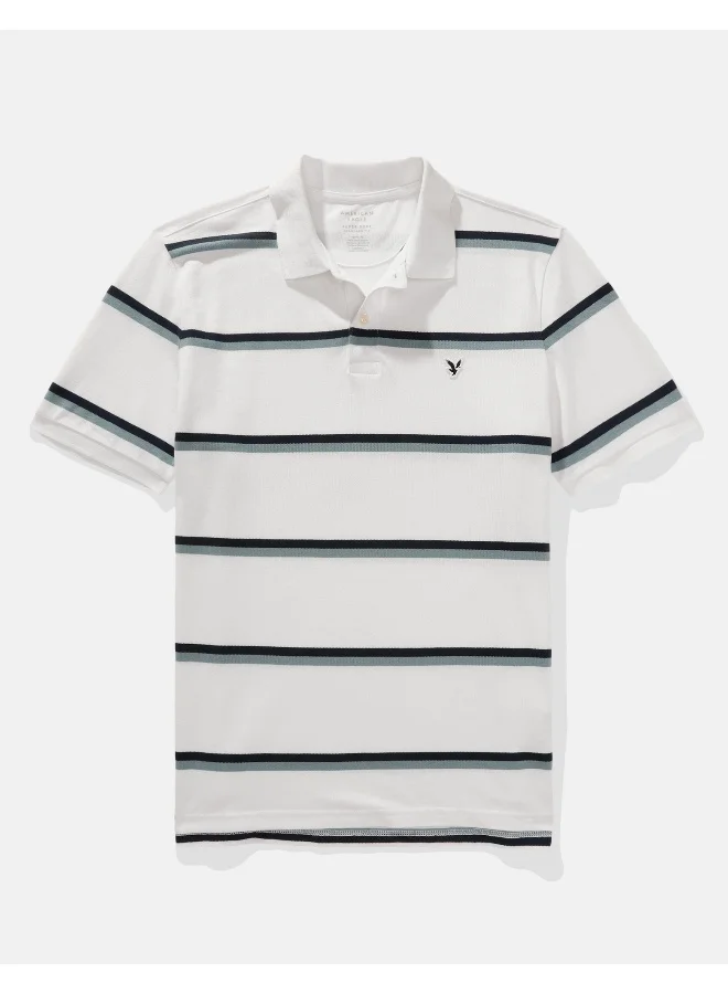 امريكان ايجل AE Striped Polo Shirt