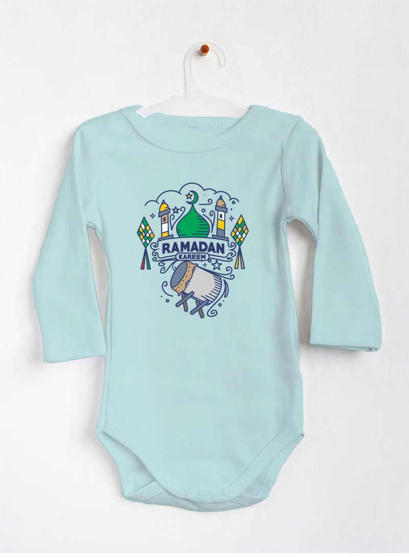 PRINTSHOP4ME Ramadan Baby Romper Outfit - Long Sleeve Cotton Unisex Romper - Romper for Babies and Toddlers - Long Sleeve Ramadan Romper for Newborns  - Image 2