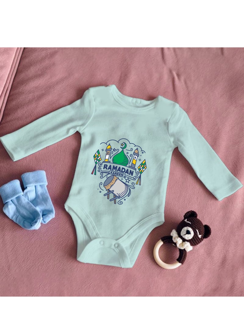 PRINTSHOP4ME Ramadan Baby Romper Outfit - Long Sleeve Cotton Unisex Romper - Romper for Babies and Toddlers - Long Sleeve Ramadan Romper for Newborns  - Image 5